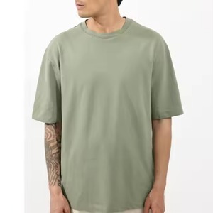 เสื้อยืดทรงบ็อกซี่ขนาดใหญ่พิเศษ ผ้าแคนวาสเนื้อหนัก พิมพ์โลโก้ตามสั่ง ผ้าฝ้าย GSM สูง ทรงหลวมไหล่ตก ไซส์พลัส ดีไซน์เรียบง่าย - Product Image 1