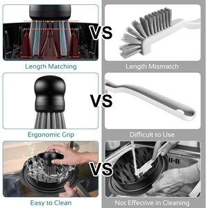 Spazzola per piatti con impugnatura ergonomica per la pulizia del tritacarne di pollo, spazzola da cucina per lavare piatti e padelle, spazzola per il palmo della mano, spazzola per piatti - Product Image 2