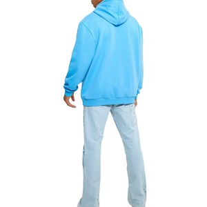 เสื้อฮู้ดดี้พรีเมียมคุณภาพสูง ระบายอากาศได้ดี ดีไซน์ใหม่ สีพื้น ผ้าฝ้ายสั่งทำพิเศษ ทรงโอเวอร์ไซส์ รุ่น 2026 สำหรับผู้ชาย - Product Image 1
