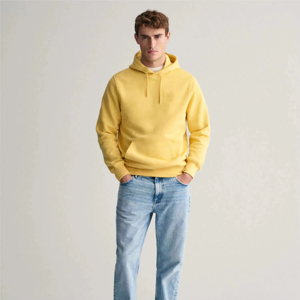 Sweat à capuche décontracté vintage de haute qualité pour homme, en tissu tricoté épais délavé à l'acide, avec impression numérique unie, idéal pour l'hiver, écologique - Product Image 2