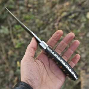 Couteaux à lame fixe forgés à haute dureté, tranchants, à lame pleine, pour la survie, le camping, la randonnée, la chasse au bœuf, avec étui en cuir - Product Image 4