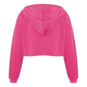 Sudadera con capucha personalizada con logo, para mujer, talla grande, estilo urbano, blusa corta con cremallera, sudadera de diseñador para mujer - Product Image 2
