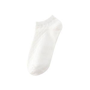 Chaussettes courtes en coton de couleur unie pour femmes, respirantes, tricotées, pour un usage quotidien, style fin d'été - Product Image 6