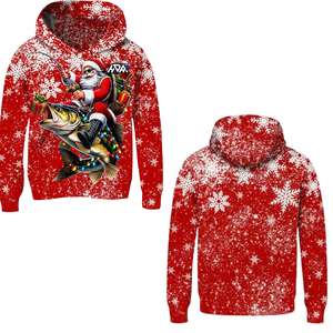 Custom <b>Christmas</b> Hooded <b>Sweatshirt</b> Snowman Tree Lights Embroidery Kangaroo Pocket Oversized Cotton Polyester Wholesale Men <b>Women</b> - Product Image 1