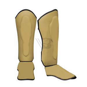 Nouvel Arrivage Protège-tibias et protège-pieds en cuir de haute qualité pour l'entraînement MMA, Muay Thai, Kickboxing, personnalisables, légers, professionnels, en métal - Product Image 2