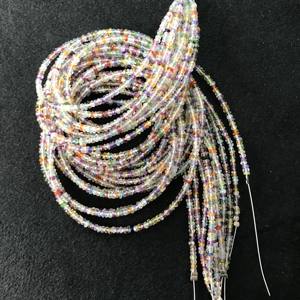 Cuentas Redondas Multifacéticas de Piedra 100% Naturales, Certificadas por IGI, Grado AA, 2.5mm, Multicolor, Multifuego, Gemas Vivaaz Lisas - Product Image 6