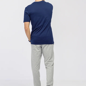 เสื้อยืดคอกลมผู้ชายคุณภาพสูง แห้งเร็ว ผ้าคอตตอน 100%  รับสกรีนโลโก้ สีตามสั่ง ทรงหลวม ระบายอากาศดี เป็นมิตรต่อสิ่งแวดล้อม - Product Image 2