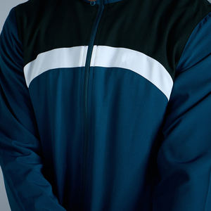 Ensemble de survêtement réfléchissant pour homme, coupe décontractée, veste et pantalon, en nylon et polyester, coupe-vent, couleur unie - Product Image 6