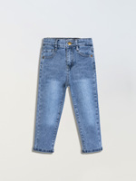 Nouvelle Collection Multi-Lot Jeans Décontractés Coupe Droite Respirants pour Garçons 2-14 Ans, Pantalons en Denim Déchiré à Taille Ajustable pour Enfants