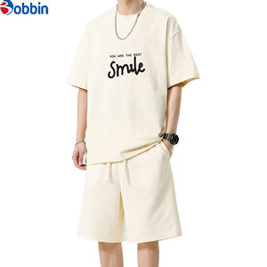 BOBBIN INDUSTRIES Conjunto de Camiseta y Pantalones Deportivos Unisex de Felpa, Estilo Urbano, para Verano - Product Image 1