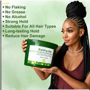 Gel Coiffant Herbal Sans Alcool Professionnel Neatbraid pour une Tenue Longue Durée, un Effet Défini et Brillant sur les Locs, les Twists et les Tresses - Product Image 2