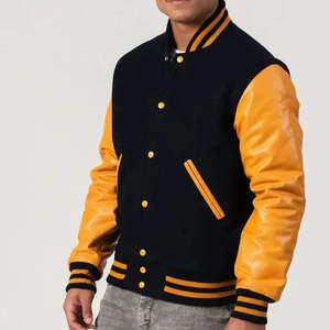 Wholesale Custom latest designs <b>Long</b> Sleeve Winter <b>Jacket</b> Plain Blank Varsity Letterman <b>Jacket</b> for <b>men</b> - Product Image 2