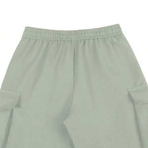 Pantalon cargo gris pour hommes, taille élastique, cordon de serrage, plusieurs poches, décontracté, respirant, pour le printemps - Product Image 4