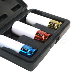 Jeu de douilles à choc hexagonales chromées 1/2 pouce CR-MO 3 pièces Adaptateur DIY OEM Fabriqué à Taïwan Réparation automobile Boîte de moulage par soufflage - Product Image 5