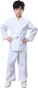 <b>Cheap</b> Wholesale Custom High Quality V-neck Karate Uniform Children Martial Arts Training Wear Print Logo Sets - Product Image 3