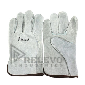 NUEVO Guantes de Trabajo de Cuero de Vaca Estándar para Hombre y Mujer, Guantes de Montaje de Cuero de Grano de Vaca de Buena Calidad - Product Image 4