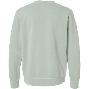 Midweight Pigment-Dyed Crewneck Sweatshirt-PRM3500-3XL 2025's Acid Washed Hoodie Solid Sage XS-XXXL Disponible - Product Image 2
