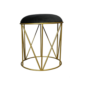 Soft Fabric Upholstered <b>Stool</b> with Deep Supportive Cushion Created for Cozy Seating and Beautiful Modern Home Decoration Poufs - Product Image 5