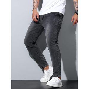 2025 léger coupe ajustée Stretch déchiré Denim jean pour hommes femmes en détresse détruit Pan Style maigre pour l'été printemps - Product Image 2