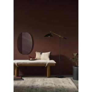 Lámpara de Pie Contemporánea con Pantalla de Tela y Interruptor de Pie para Dormitorio y Sala de Estar - Product Image 6