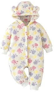 Mono de algodón y forro polar para bebés y niños, con estampados de diseñador. - Product Image 2