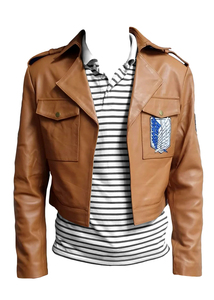 <b>Brown</b> Genuine <b>Leather</b> Waterproof Breathable Cropped <b>Jacket</b> for <b>Women</b> Casual Motorcycle Biker <b>Jacket</b> with Big Front Pockets - Product Image 1