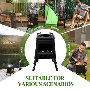 Stufa da Campeggio Pieghevole Personalizzabile a Legna per Cucina all'Aperto e Viaggi - Product Image 5