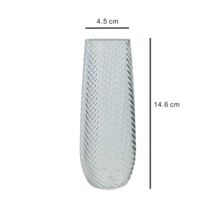 Flûtes à champagne sans pied en plastique côtelé de haute qualité pour restaurant et fête - Product Image 4