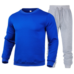 Ensemble sweat à capuche et pantalon en coton tricoté 100 % pour homme – Motif lettres extensible, respirant, avec poches – Idéal pour l'hiver - Product Image 4