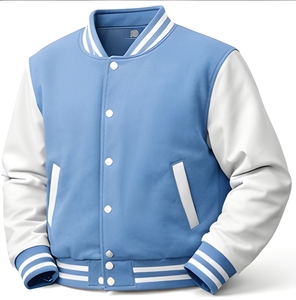 Custom Logo Cotton <b>Fleece</b> Varsity Jacket Premium Letterman Jacket Streetwear College Style Winter Outerwear Bulk - Product Image 1