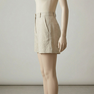 Shorts de Mujer de Cintura Media, Estilo Minimalista, Color Sólido, Transpirables, Ecológicos, de Secado Rápido, Resistentes al Viento, con Cordón Ajustable, Corte Holgado - Product Image 3