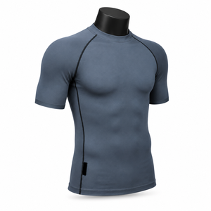 Mens Adult Short Sleeve <b>Compression</b> <b>Shirt</b> Breathable Quick Dry Performance Base Layer Rash Guard for Exercise - Product Image 5