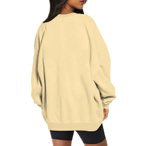 Sweat-shirt pour filles à manches longues, pull décontracté en tissu doux et chaud, coupe ample, parfait pour l'école, les sorties, le sport et tendance. - Product Image 2