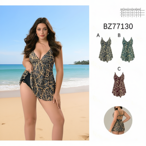 HDJ Plus Size One Piece Swimsuit Tummy Control Conservative Beachwear Sexy Monokini Bathing Suit BZ77130 - Product Image 3