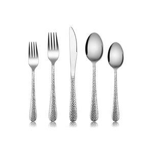 Cuivre placage finition couverts couteau cuillère fourchette et épandeur ensemble cuisine restauration utilisé ensemble de couverts en métal - Product Image 6