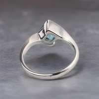 Bague de fiançailles vintage en Alexandrite taille princesse, certifiée IGI, qualité supérieure de luxe, unisexe, en argent sterling plaqué or rose