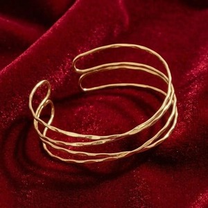 Minimalist Brass Gold Plated Arm Cuff Multi Strand Upper Arm Band Grecian Armlet Adjustable <b>Boho</b> Bangle Greek Jewelry Wholesale - Product Image 6