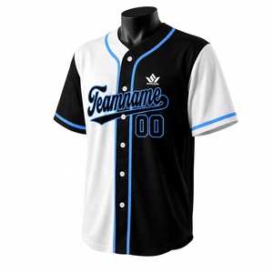 Maillot de baseball personnalisé SPARKWELL imprimé par sublimation, manches courtes, en maille, avec nom et numéro d'équipe, en polyester anti-humidité, sangle en T - Product Image 1