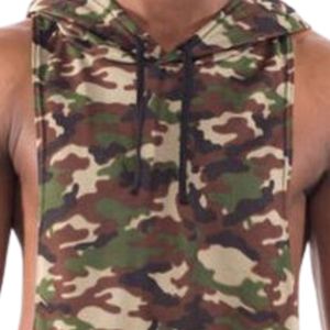 Camiseta Deportiva sin Mangas para Hombre, Estilo Racerback, Suave, Elástica, Transpirable, para Gimnasio, Ejercicio, Ropa Deportiva, Fabricante Personalizado - Product Image 3