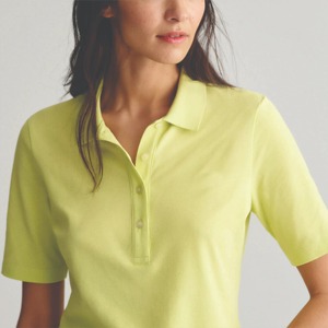 Chemises polo pour femmes, couleur unie, manches courtes, en vente, meilleur prix, bonne qualité, chemises polo tendance pour femmes - Product Image 5