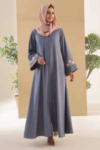 Custom <b>Abaya</b> Manufacturer Headscarf & Outer <b>Abaya</b> Eid Modest Muslim Two-Piece Set Women Middle East Polyester Cardigan - Product Image 5