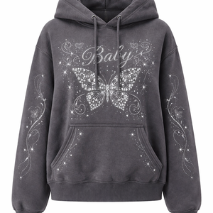 Sudadera con Pedrería Personalizada al por Mayor para Mujer - Fabricante Directo de Fábrica con Suministro a Granel - Product Image 1