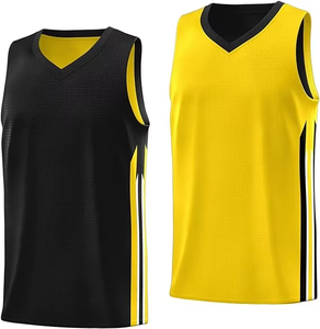 Custom Made Anti-Bacterial Sleeveless Breathable Basketball Jerseys Men Plain Sportswear <b>Polyester</b> Unisex <b>Shirts</b> Adjustable - Product Image 1