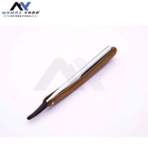 Premium Single Blade Stainless Steel <b>Straight</b> <b>Razor</b> with Wooden Handle Professional Barber Changeable Blade Shaving <b>Razor</b> for Me - Product Image 6