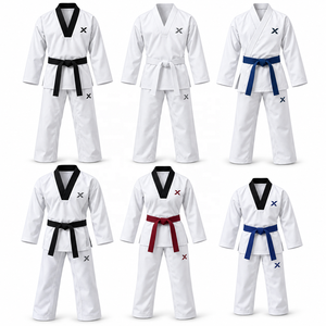 Men's Taekwondo Uniforms & Apparel | White With Multi Color <b>Belts</b> | Manufacturer | Sports & Martial Arts Wear | - Product Image 5