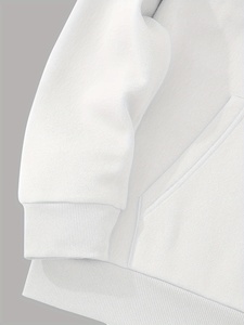 Sweat à capuche polaire homme grande taille streetwear gothique à épaules tombantes avec imprimé au dos, manches longues, haute qualité, faible MOQ - Product Image 3