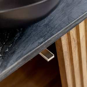 Aparador de 4 puertas Vandana Sereno Arion en madera de mango y mármol - Product Image 6