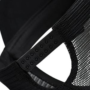 Gorra de béisbol trucker para hombre, blanca y negra, de dos tonos, con malla trasera, visera curva, ajustable, snapback, casual, deportiva, con logo personalizado, al por mayor - Product Image 4