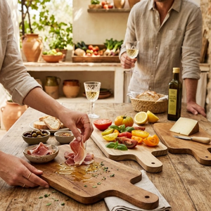 Plateau de service de cuisine en bois massif avec rainure intégrée pour les jus |   Planche à découper multifonctionnelle pour viande, fruits et légumes |   Durable - Product Image 4