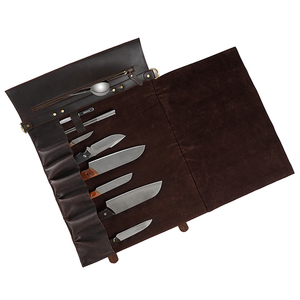 High Quality Genuine Leather Chef <b>Tool</b> Bag Wholesale Knife Custom Packaging Chef Knife <b>Roll</b> Bag At Competitive Rates - Product Image 6